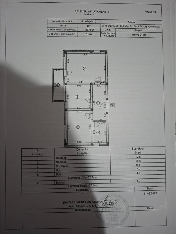 Ap. 2 camere • Sânpetru