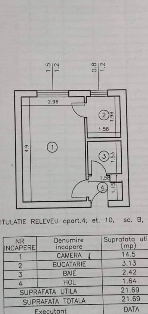 Ap. 1 cameră • Iași